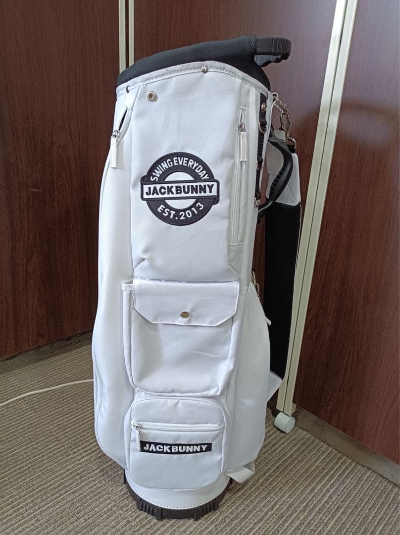 [F1882] 【未使用品】JACK BUNNY キャディバッグ※ボタン外れあり