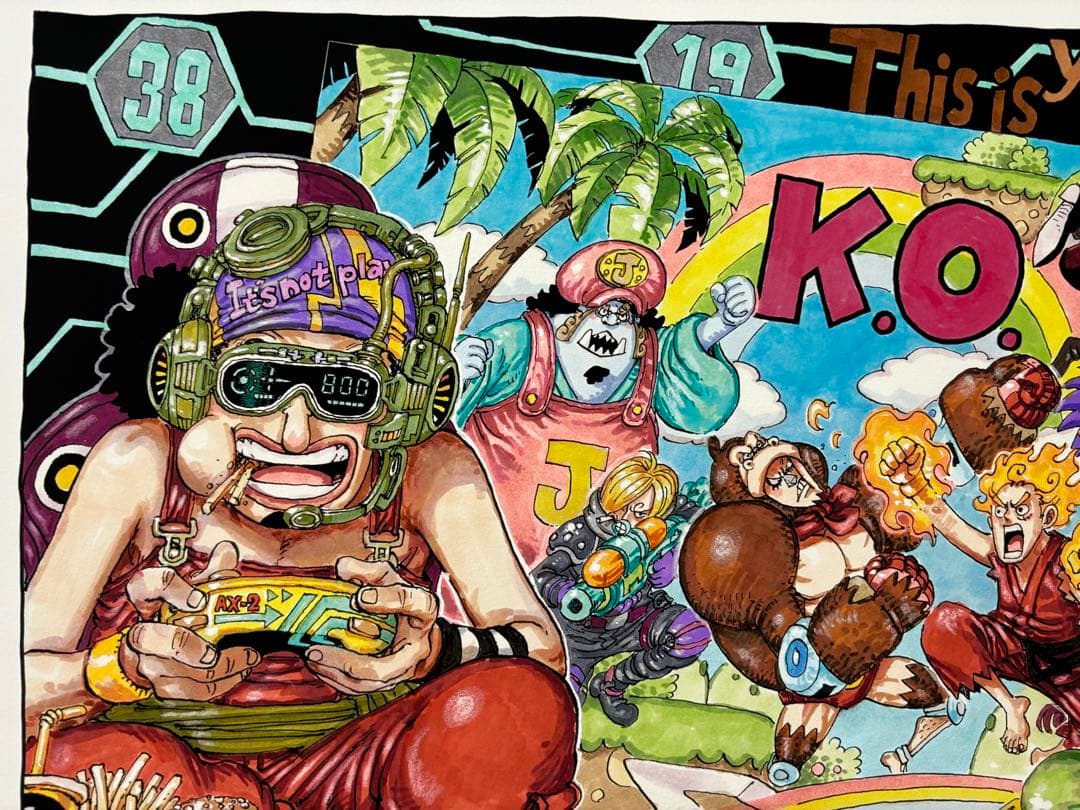 【原画：世界20部限定】マンガアート ONE PIECE /Party