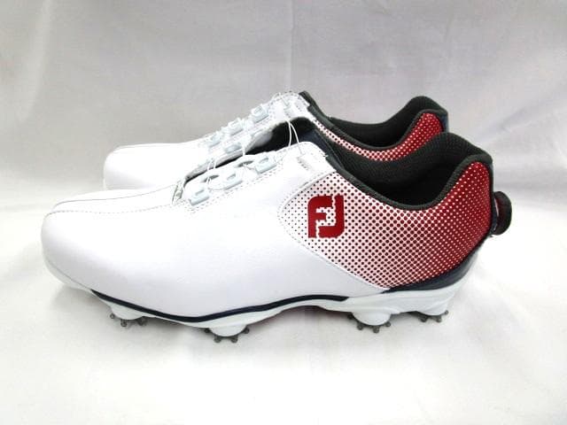 新品未使用　フットジョイ DNA ゴルフシューズ ホワイト/レッド　25.5