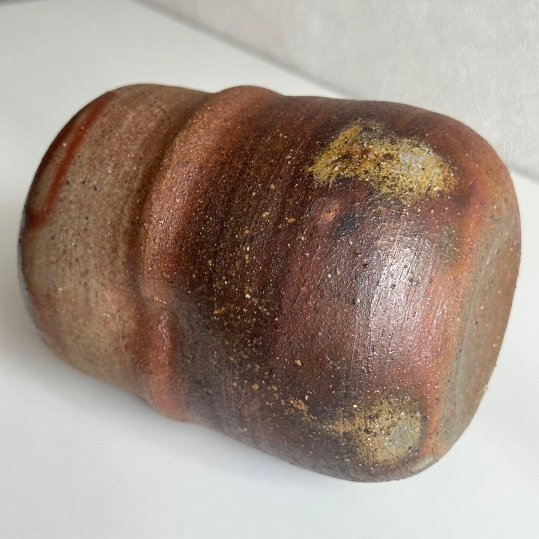 浦上善次 備前 緋襷 掛花入 合わせ箱