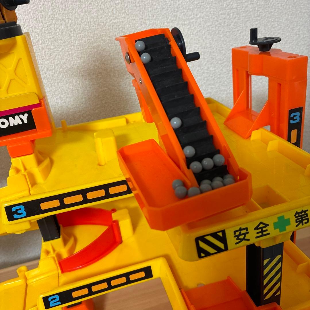 トミカ　建設　けんせつごっこ　工事現場　クレーン　1990年代　TOMY