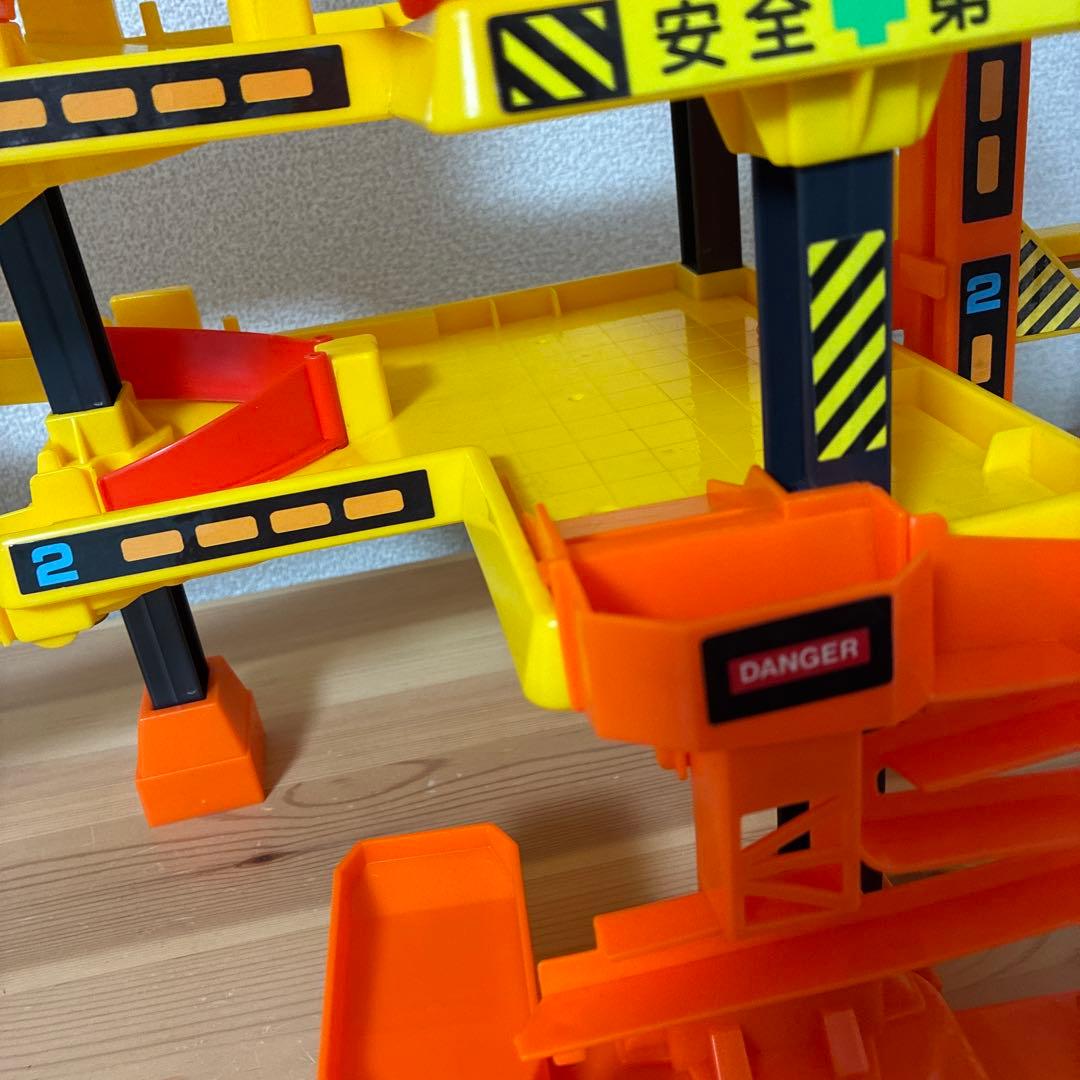 トミカ　建設　けんせつごっこ　工事現場　クレーン　1990年代　TOMY