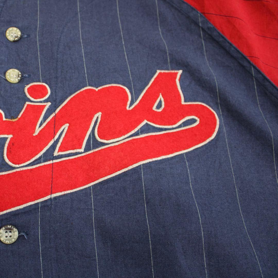 90's Minnesota Twins クーパーズタウン XL古着ゲームシャツ