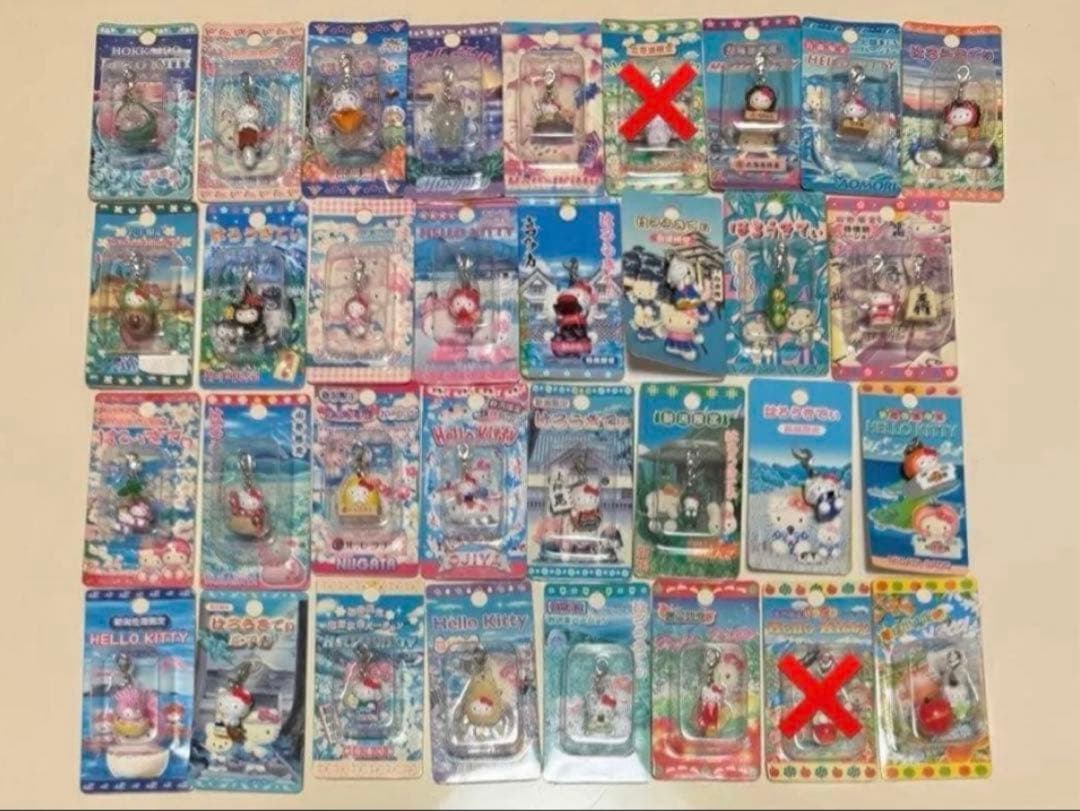 ハローキティ ご当地キティ 地域限定 チャーム ストラップ 100点