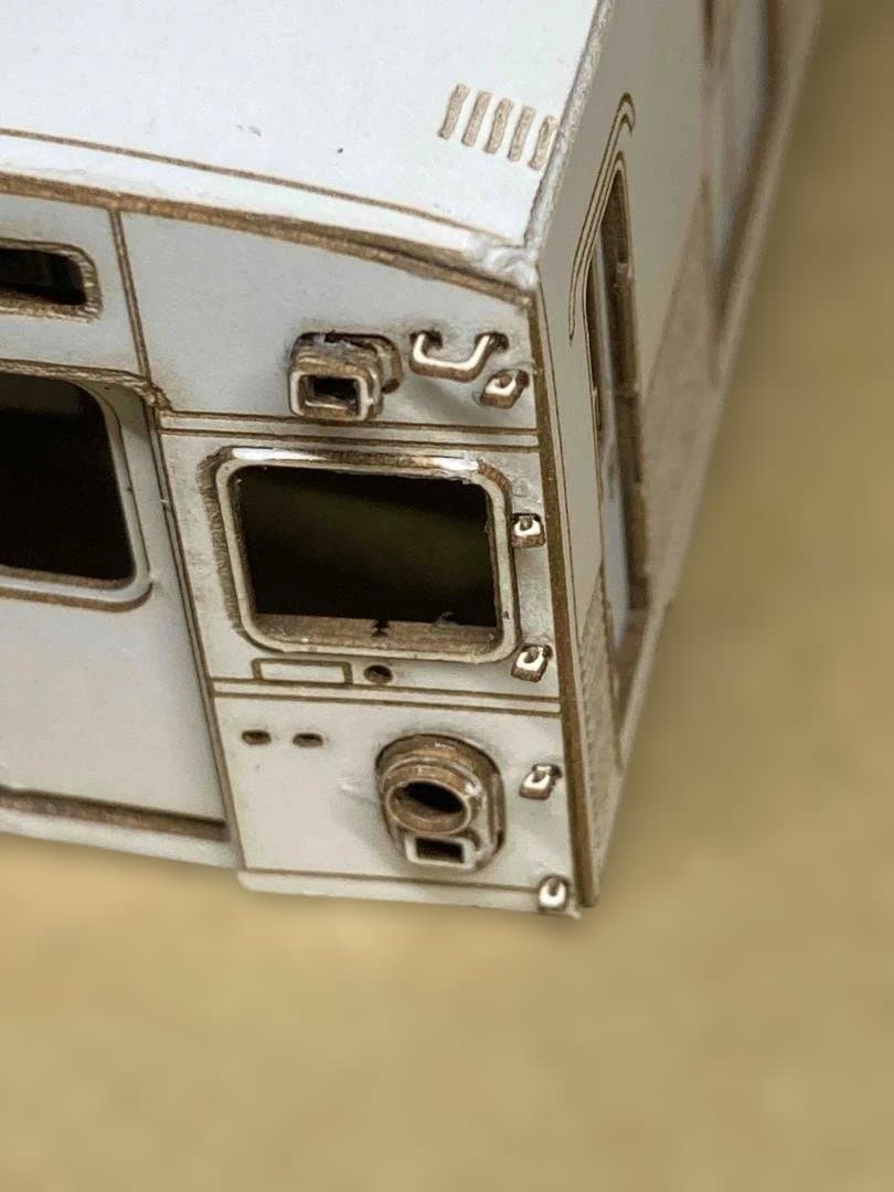 東急車輛旧7000系（２連）硬質ペーパークラフト　レーザーカット済み