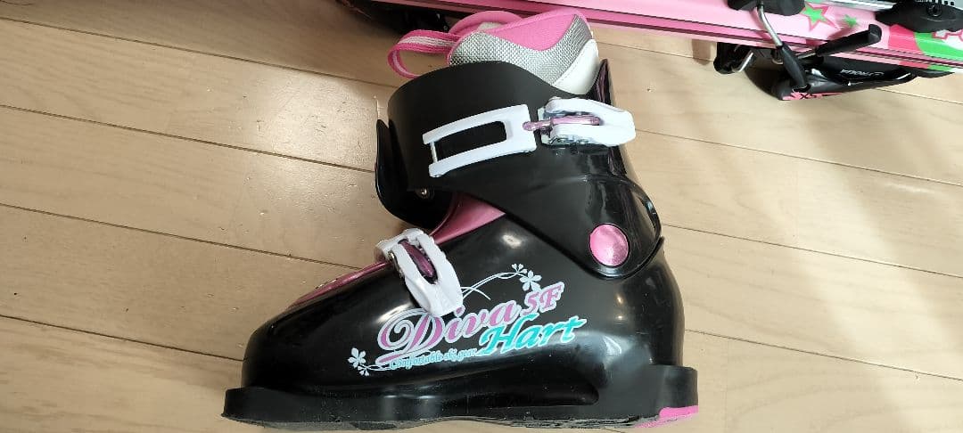 子供用 スキー板 ブーツ ポール セット