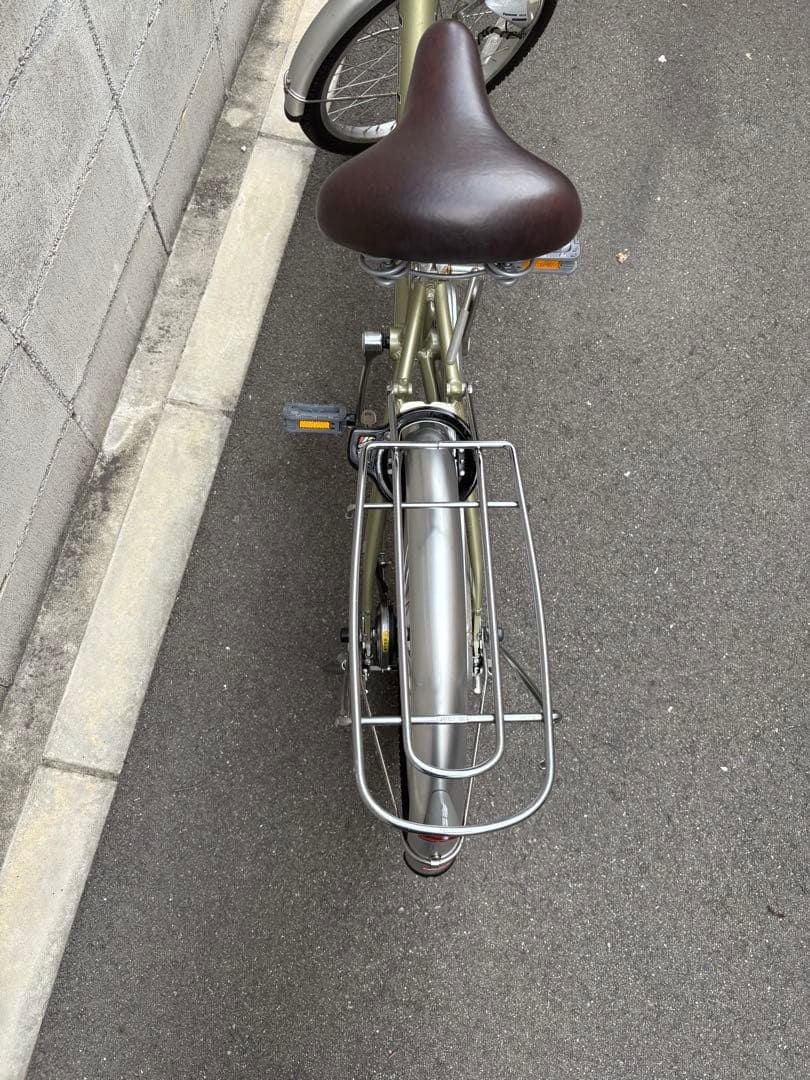 <美品>20インチ　アルミ自転車　グリーン系