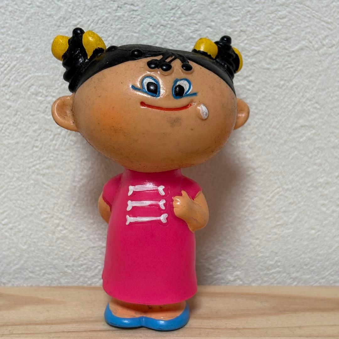 銀座アスター ノベルティ人形 昭和レトロ ピンクチャイナ フィギュア BY17