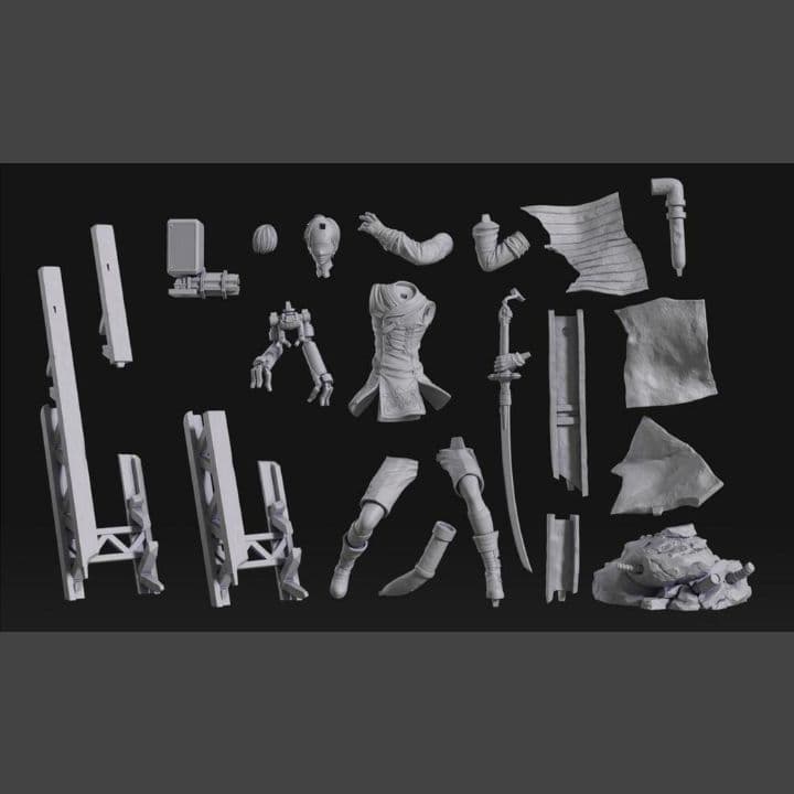 9S　1/10　未塗装未組立　ニーアオートマタ　フィギュア　ガレージキット