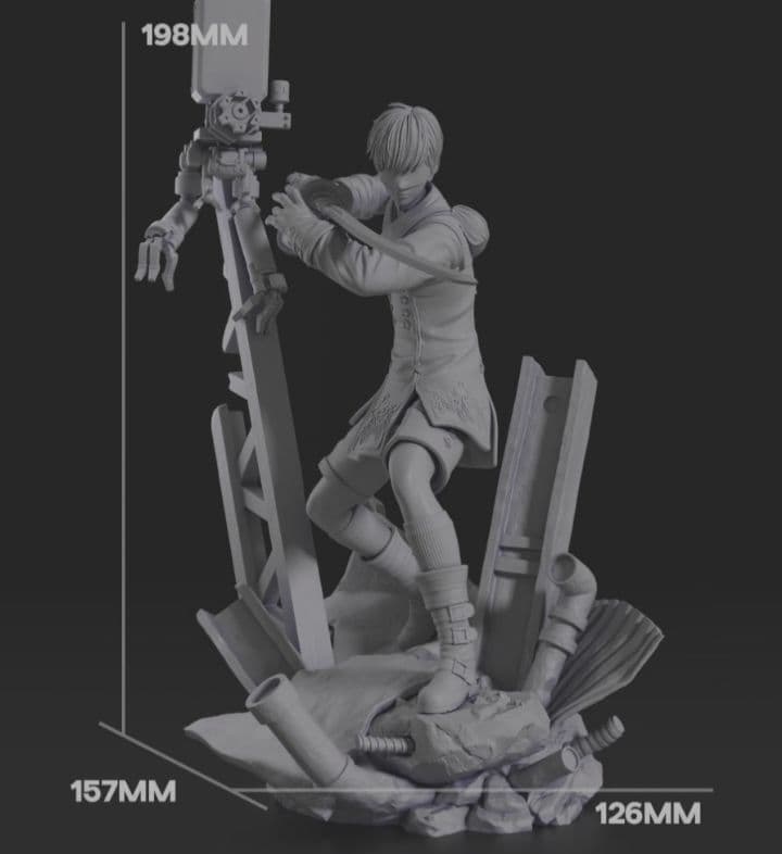 9S　1/10　未塗装未組立　ニーアオートマタ　フィギュア　ガレージキット