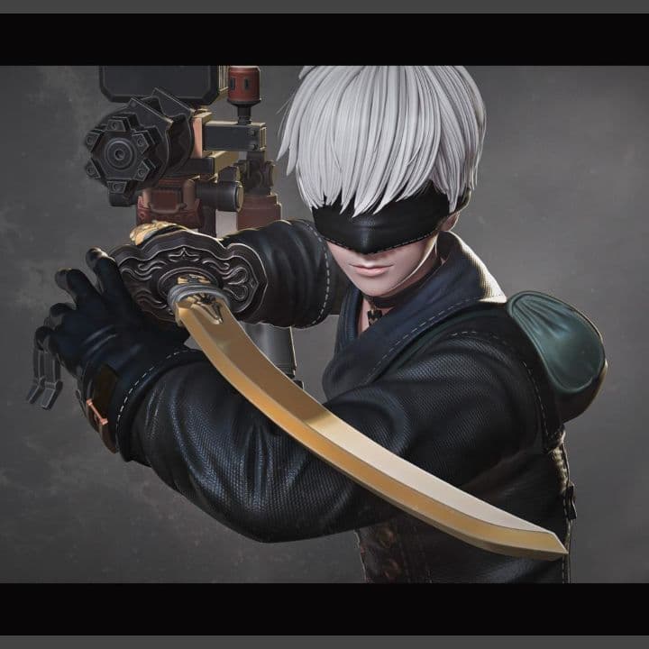 9S　1/10　未塗装未組立　ニーアオートマタ　フィギュア　ガレージキット