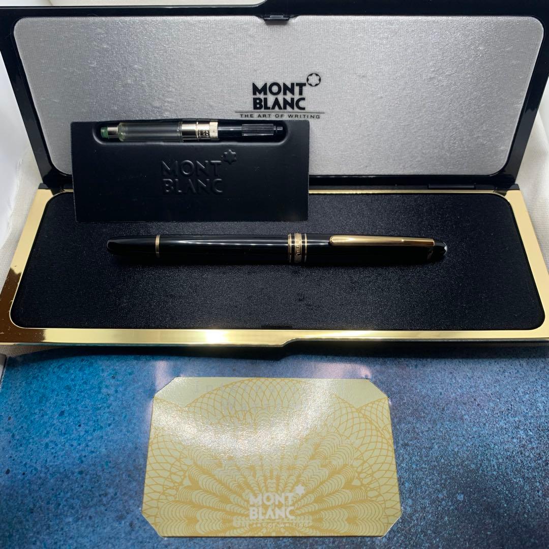 【箱保証書付】モンブラン　マイスターシュテュック144 中白 万年筆 字幅F
