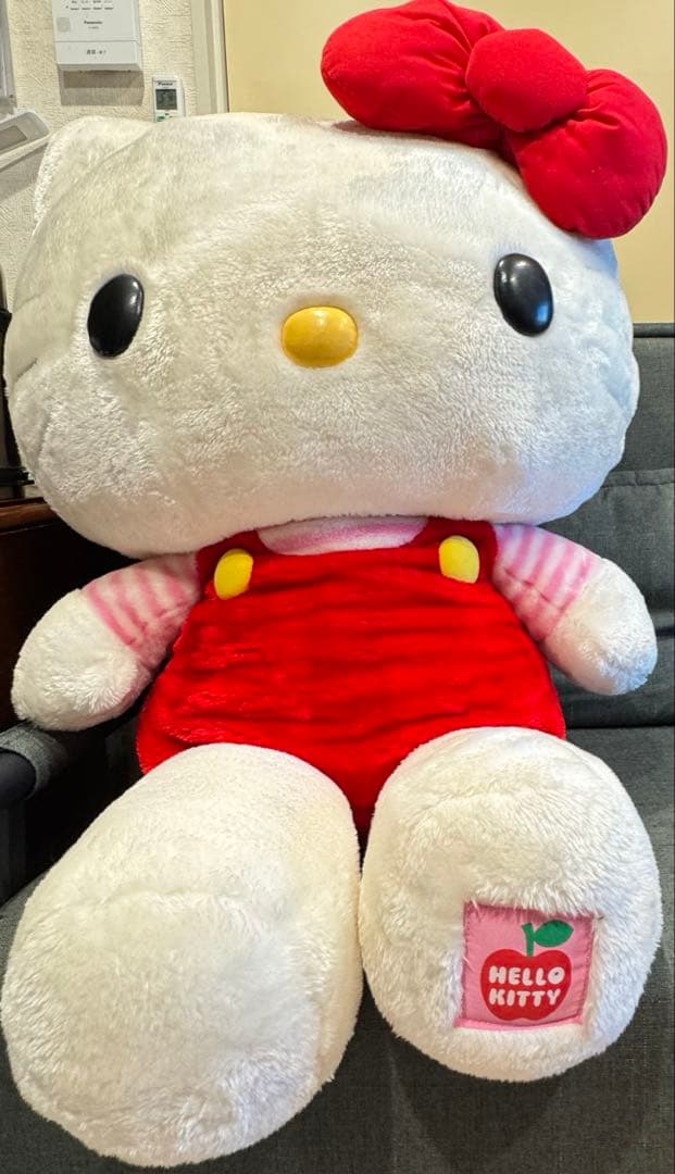 「美品」キティちゃんぬいぐるみ　超特大キティちゃん　希少レアキティ 4L