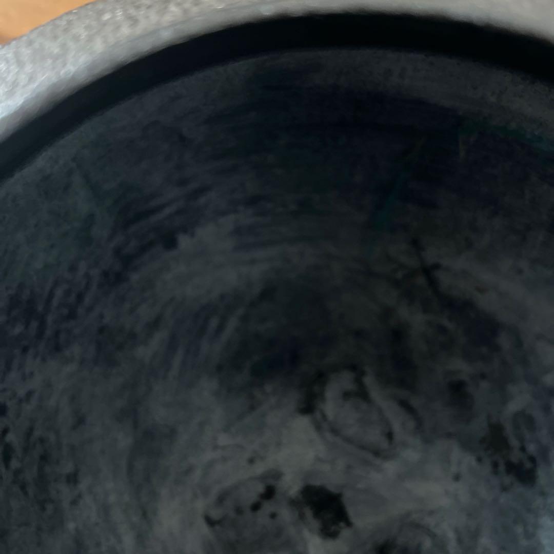 鋳鉄 茶釜 葉模様付き