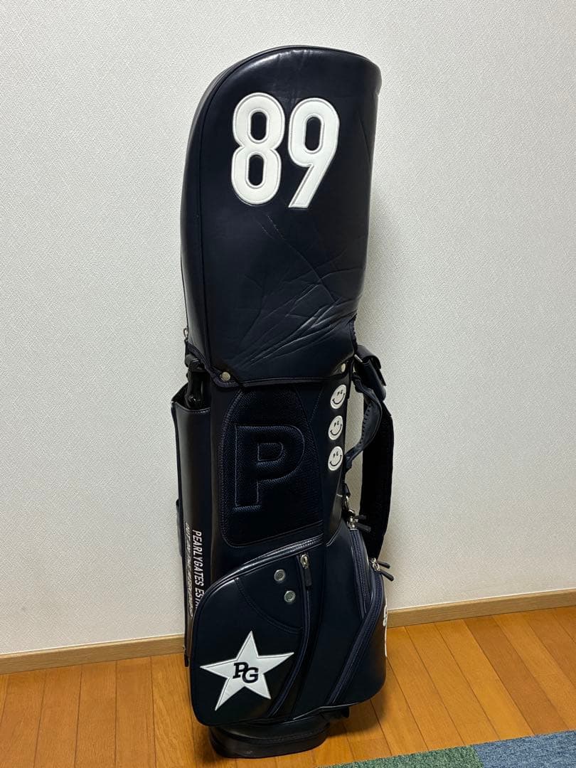 ＜モモシン＞【パーリーゲイツ】 スタンド式キャディバッグ ネイビー