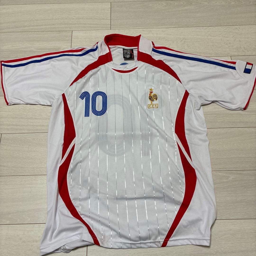 サッカー　フランス代表 ジダンユニフォーム 10番　フリーサイズ