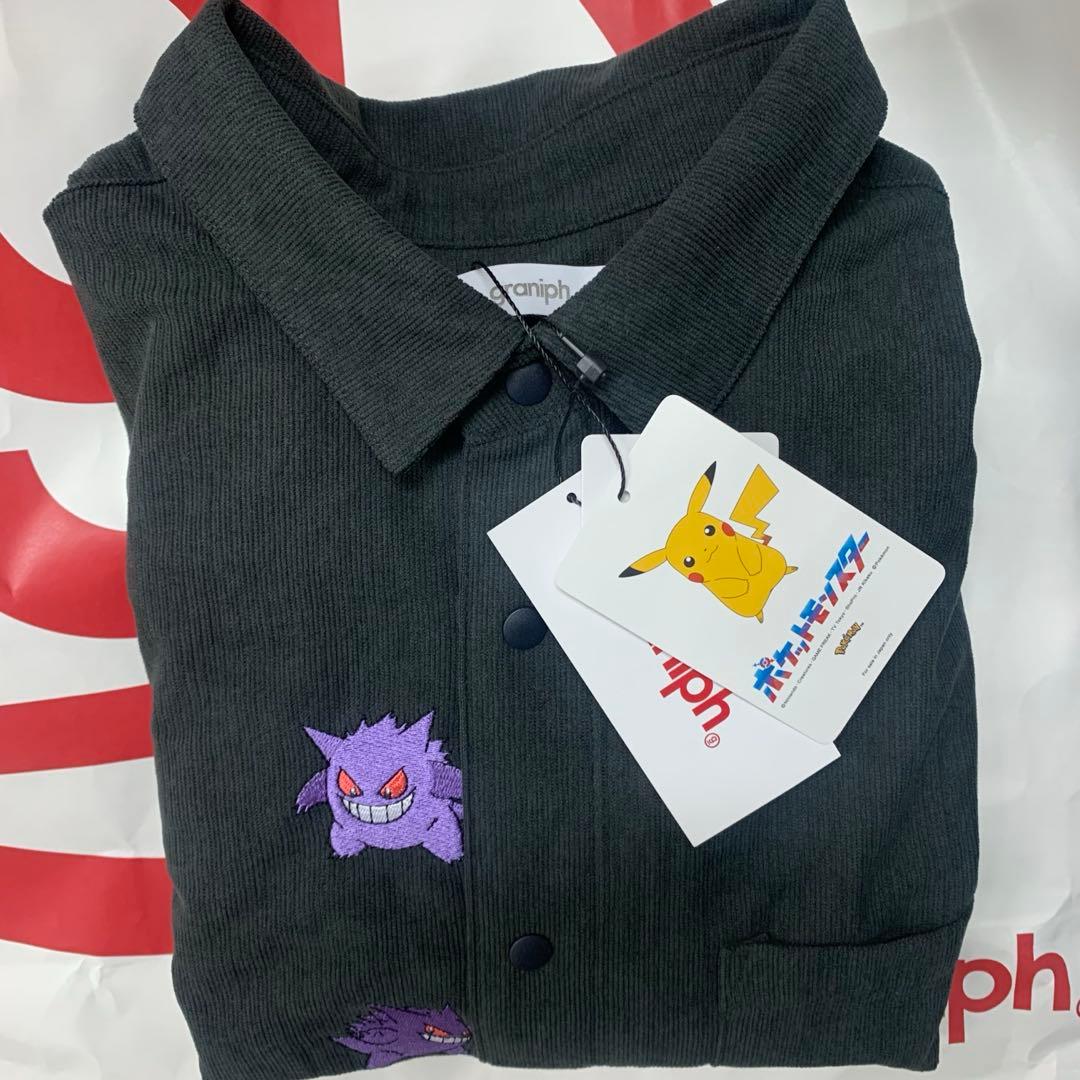 グラニフ　ゲンガー パニック　ルーズフィットコーデュロイシャツ　L