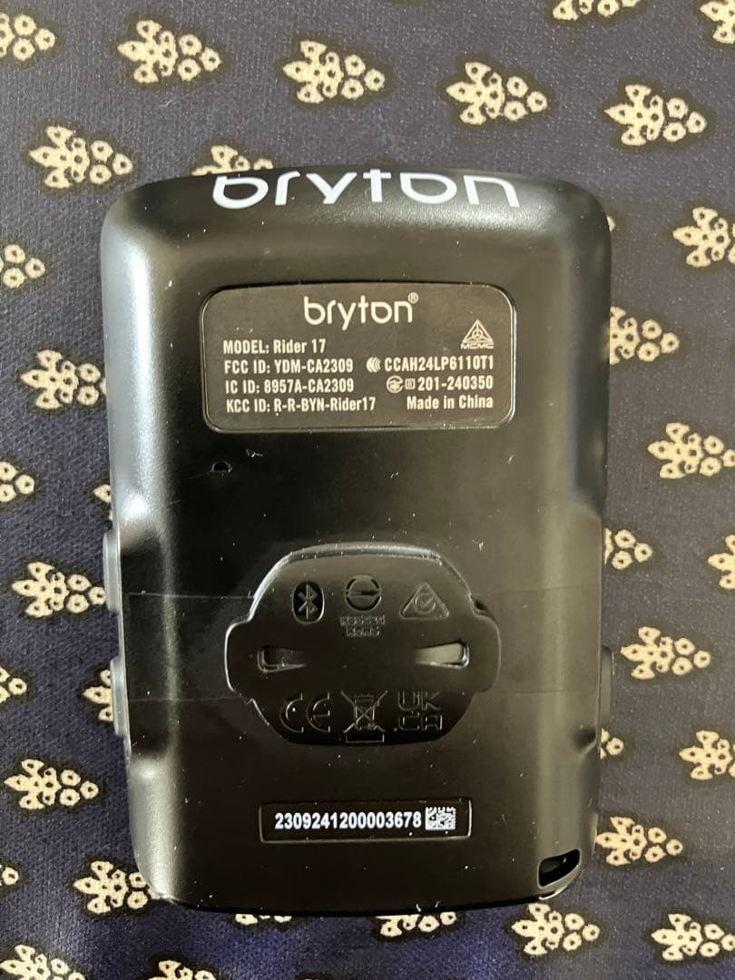 Bryton Rider17 サイクルコンピューター