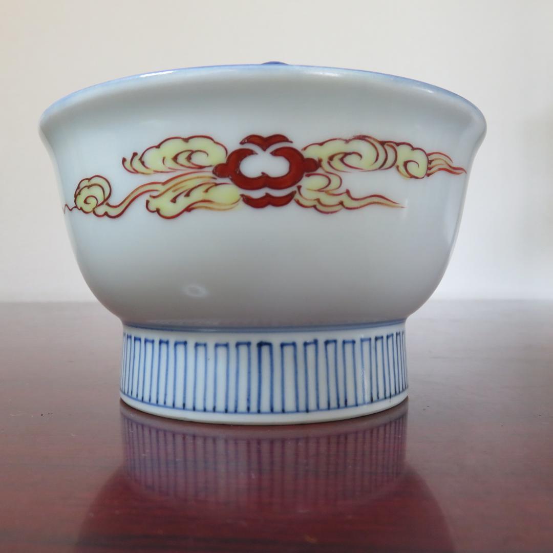 蓋物 菓子器 色絵鍋島 牛 銘