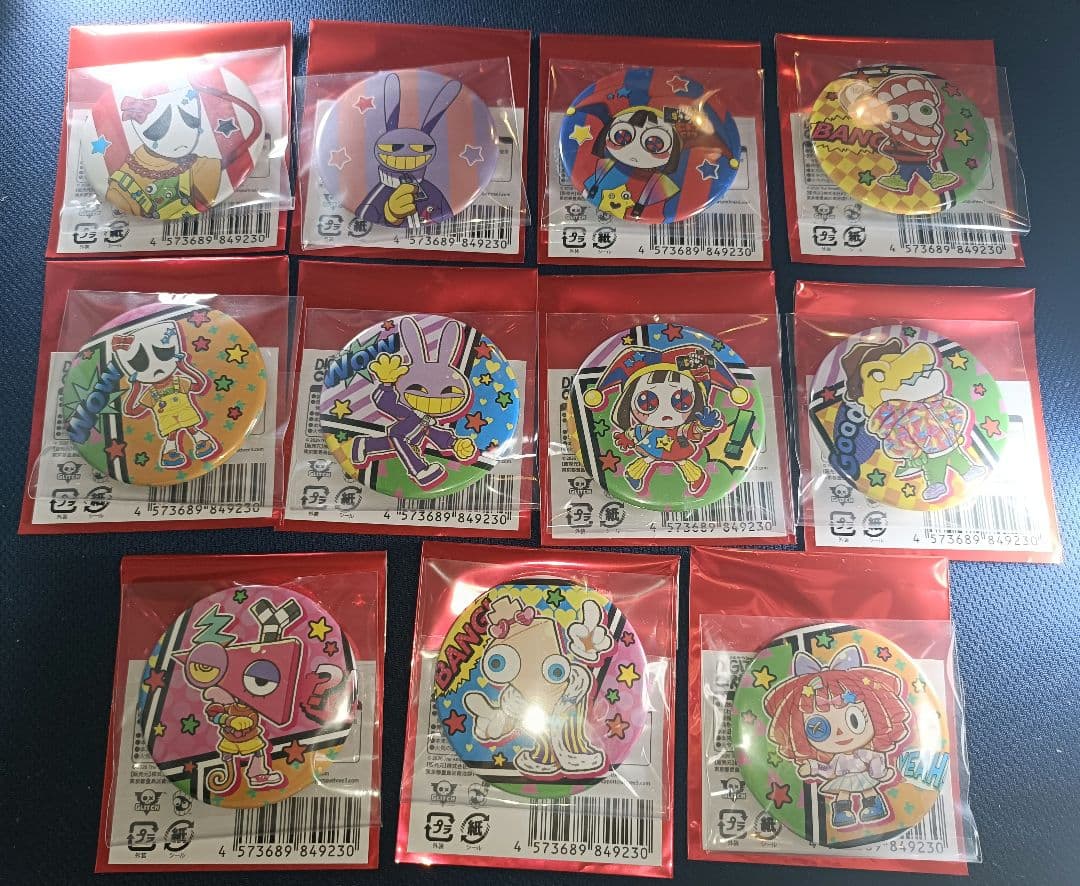 ✡️新品未使用✡️アメージングデジタルサーカス　缶バッチ　１１種コンプ品