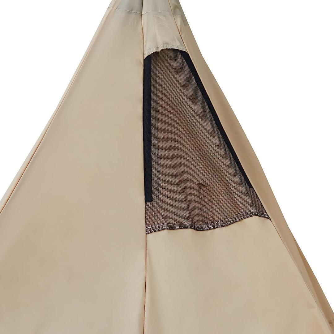 【未開封】 ティピーテント ワンポールテント 3~4人用 ファミリーテント