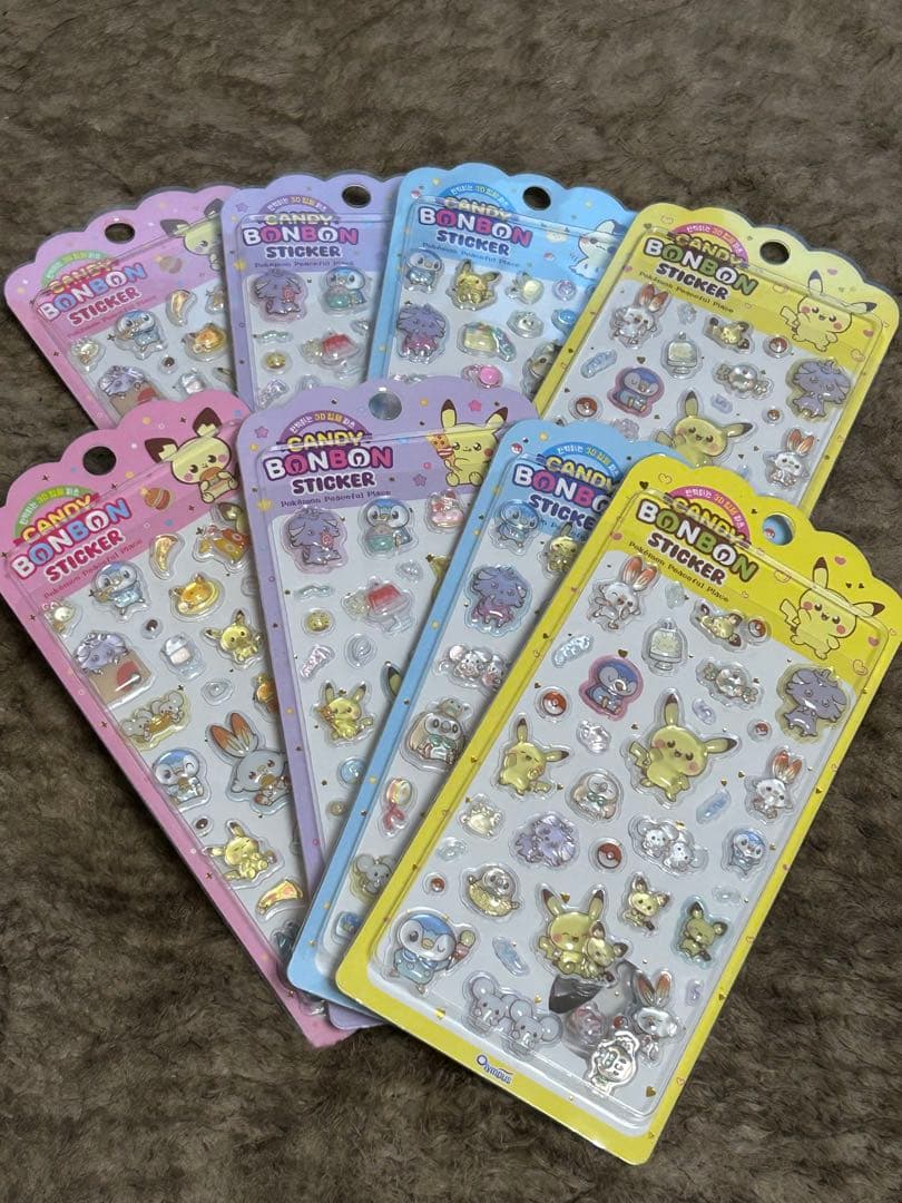 ポケモン サンリオ ボンボンステッカーセット【韓国限定】