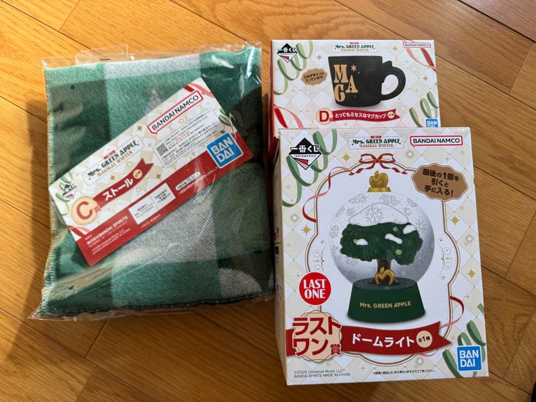 Mrs. GREEN APPLE 一番くじ　3点セット