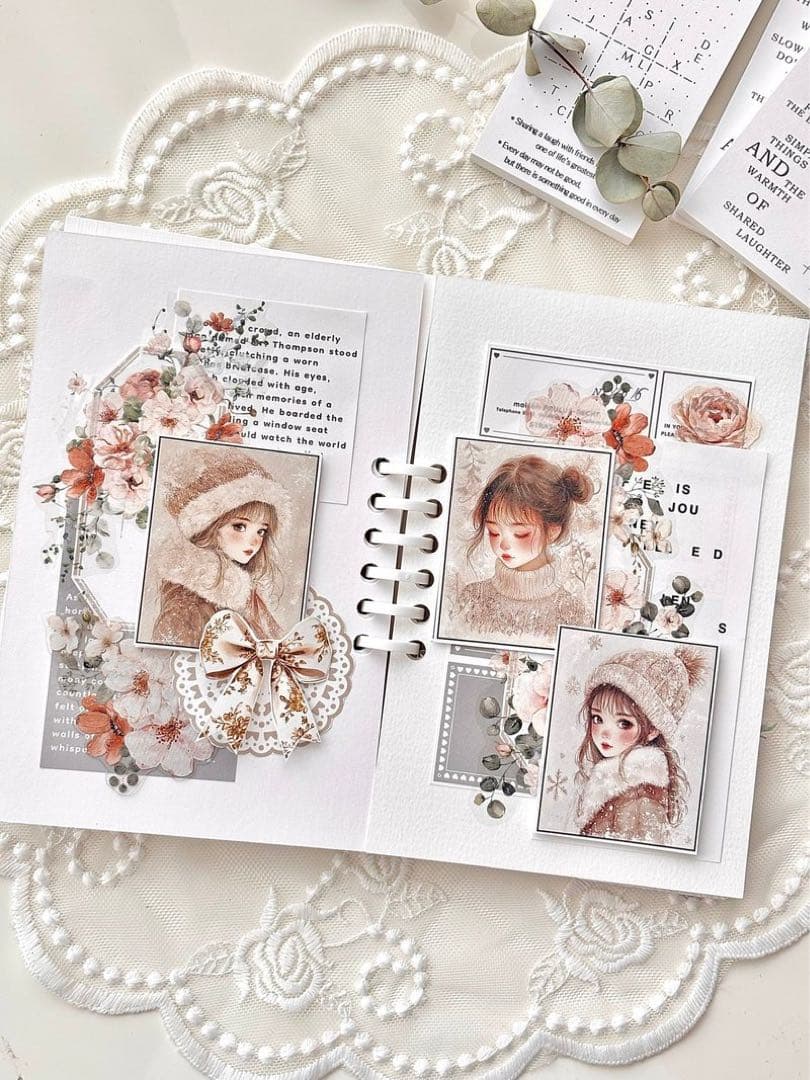 コラージュ素材　紙もの　素材紙　【2192】