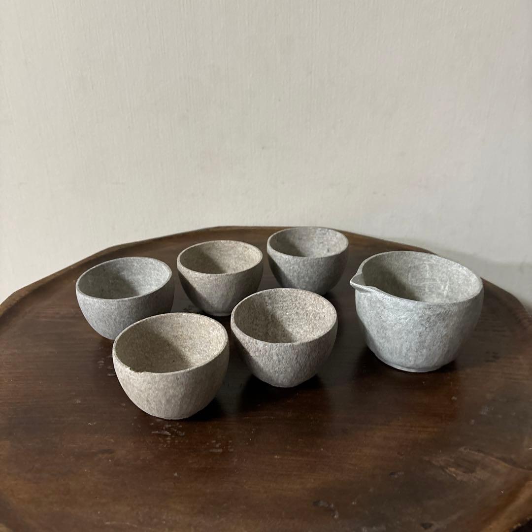 李朝　石製　煎茶器　古美術　祭器　朝鮮王朝　韓国骨董　骨董　古民芸　茶道具