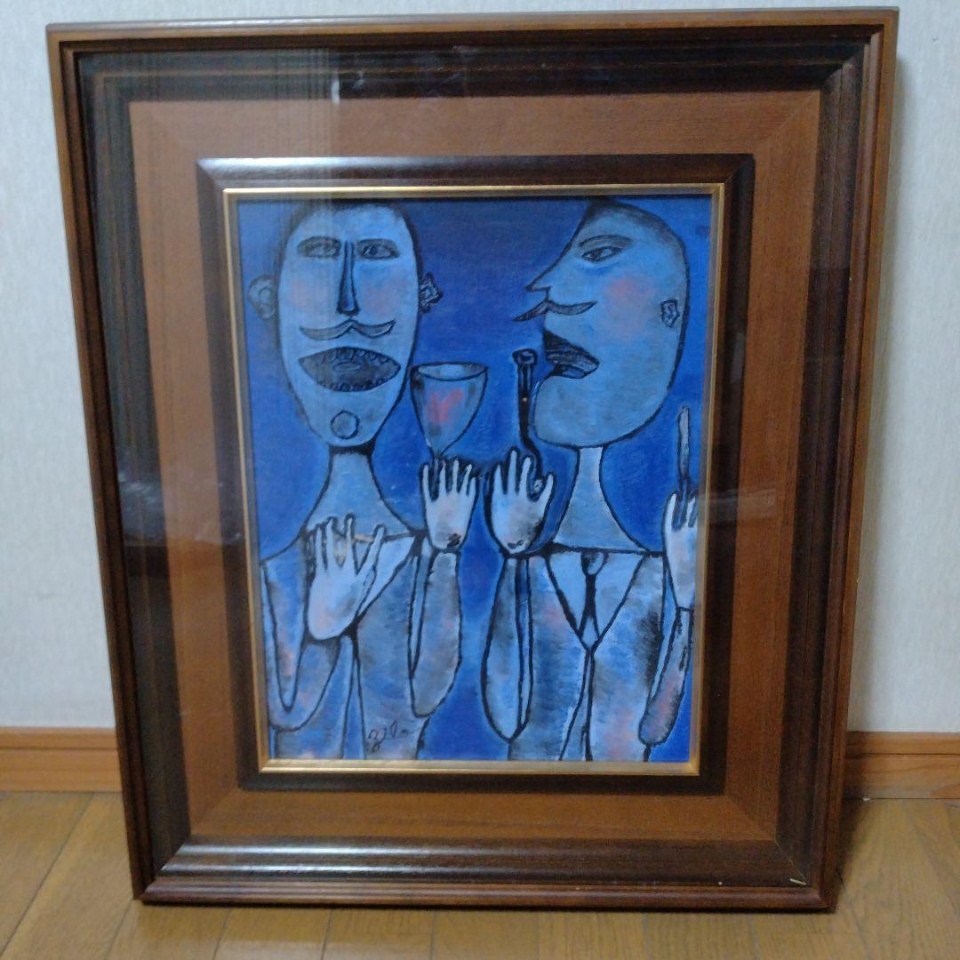 【模写】Dubuffet,jean/抽象画/静物画/油彩画/昭和レトロ/絵画ｃ