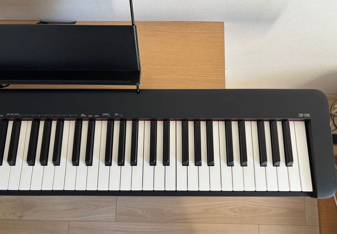 CASIO 電子ピアノ CDP-S105 88鍵盤 / ペダル・譜面立て