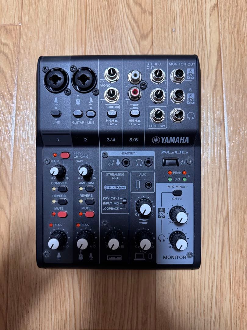 DTM・DAW YAMAHA AG06MK2