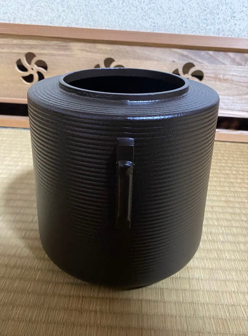 希少・早い者勝ち❗️糸目筒釜　しきの釜　錆びない　茶道具