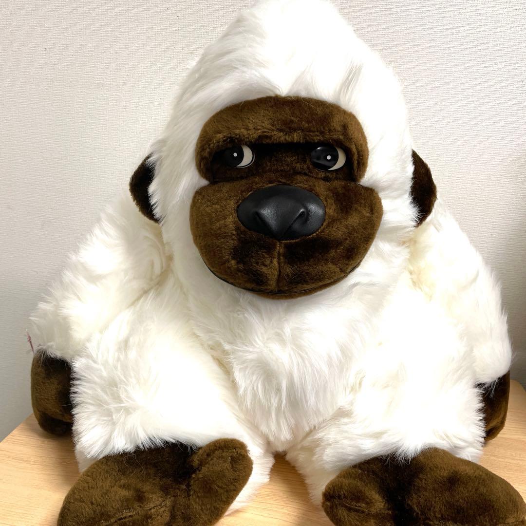 白いゴリラ　ビックサイズ　ビックゴリラ　美品　ゴリラぬいぐるみ　アニマル