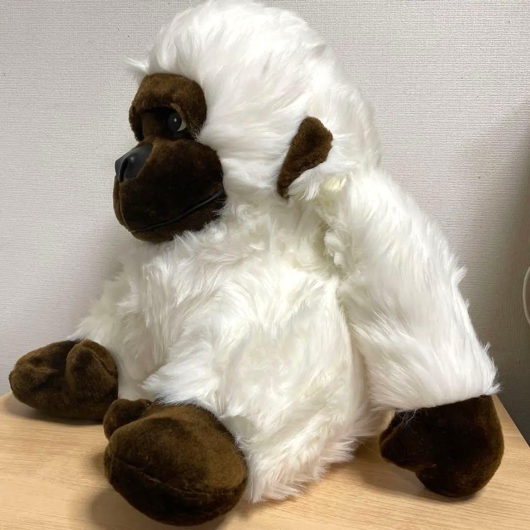 白いゴリラ　ビックサイズ　ビックゴリラ　美品　ゴリラぬいぐるみ　アニマル