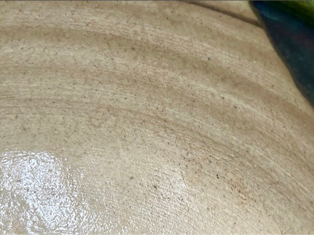 野田浅之進 東山 織部茶碗 共箱共布 真作保証