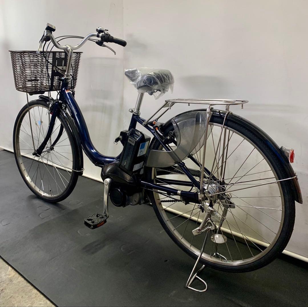 1年保証　ヤマハ　パスナチュラ　26インチ　紺色　街乗り　電動アシスト自転車