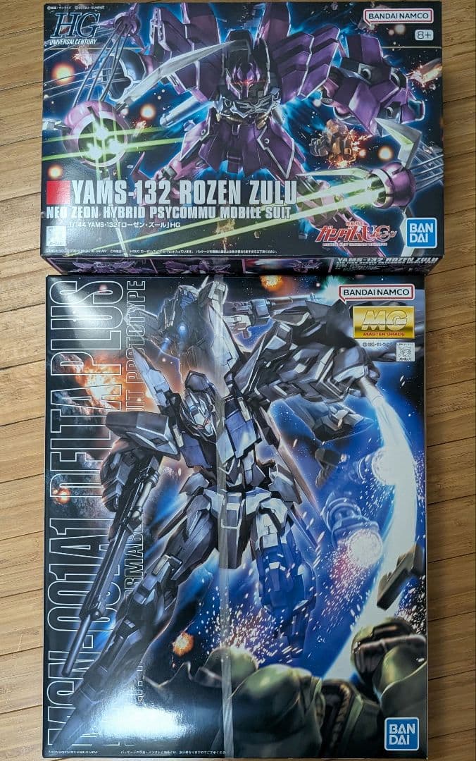 ガンダムUCMG1/100MSN-001A1デルタプラス+HGローゼン・ズール