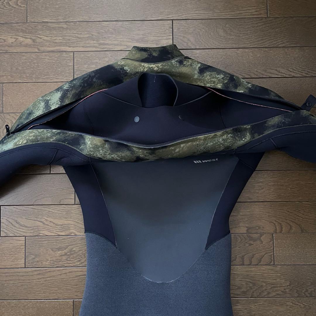 Wetsuit 5×3ブラック・カモフラージュ セミドライスーツ