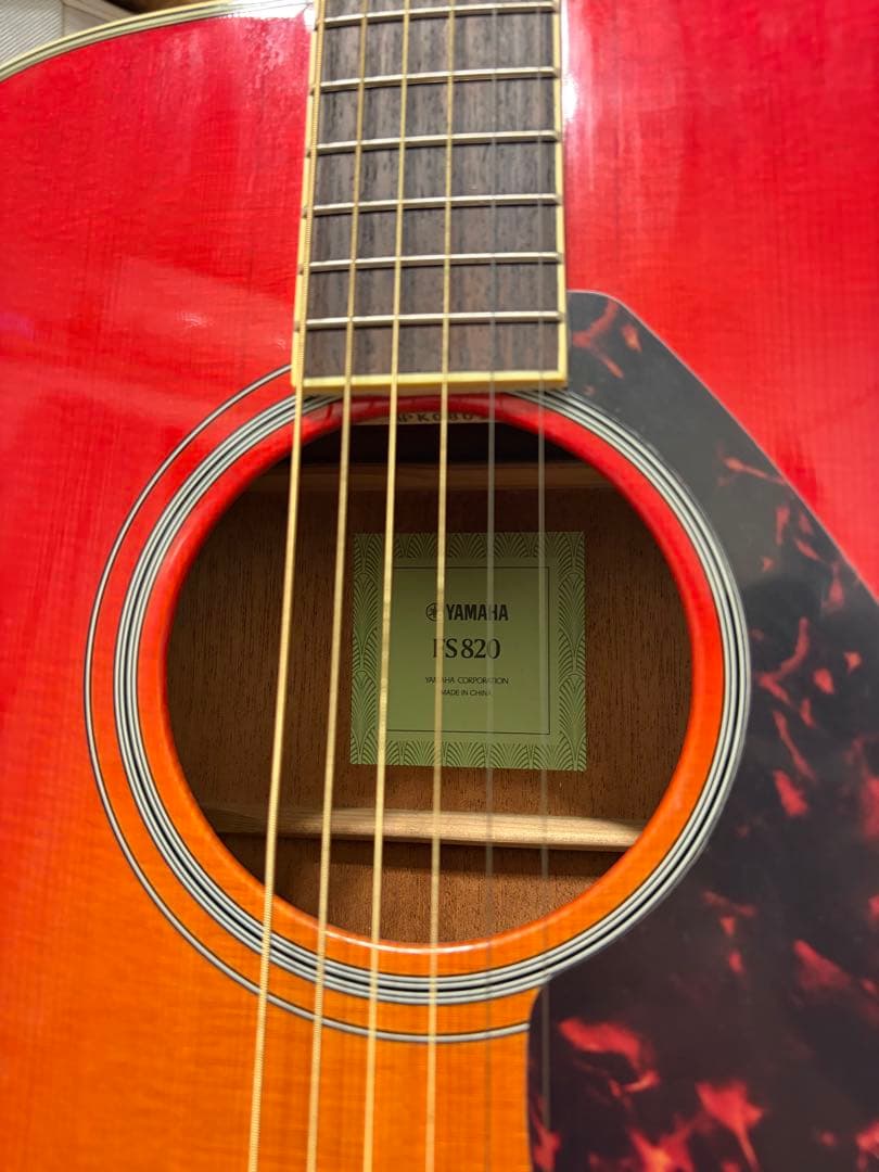 Yamaha FS820 アコースティックギター レッド