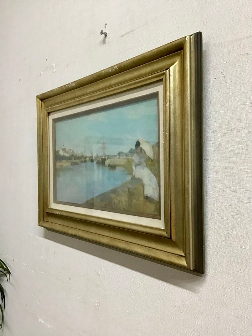 管55☆絵画☆ベルト・モリゾ☆ロリアンの港☆複製画