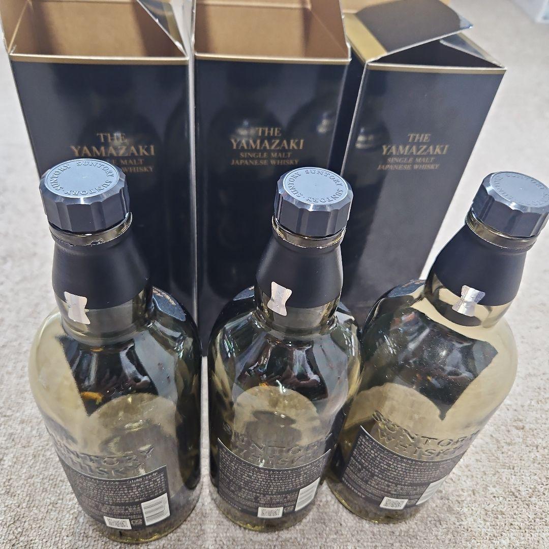 山崎18年 空瓶3本 箱3枚セット
