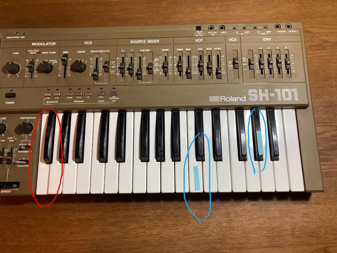 Roland SH-101 アナログシンセサイザー【難あり】