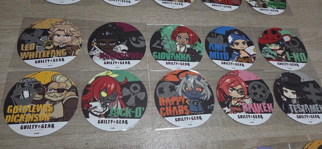 Guilty Gear キャラクター コースターセット 31個全種類フルセット