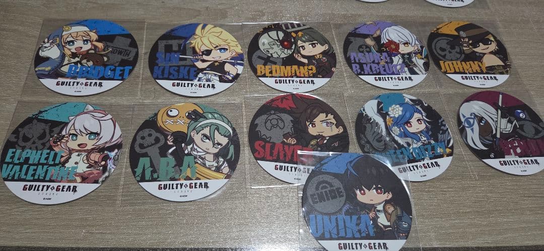 Guilty Gear キャラクター コースターセット 31個全種類フルセット
