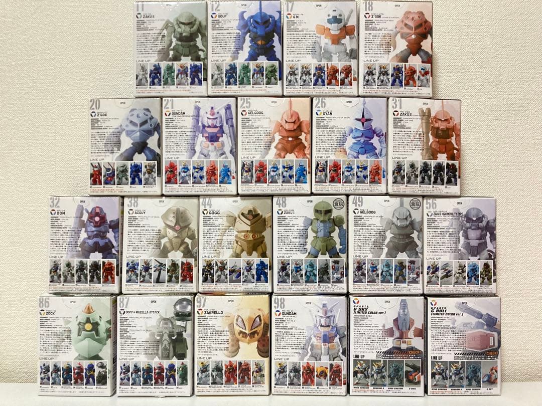 【新品 未開封】ガンダムコンバージ 旧弾 ファースト ガンダム 21体セット