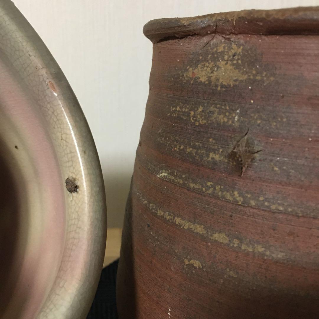 備前焼　萩焼　茶道具　建水