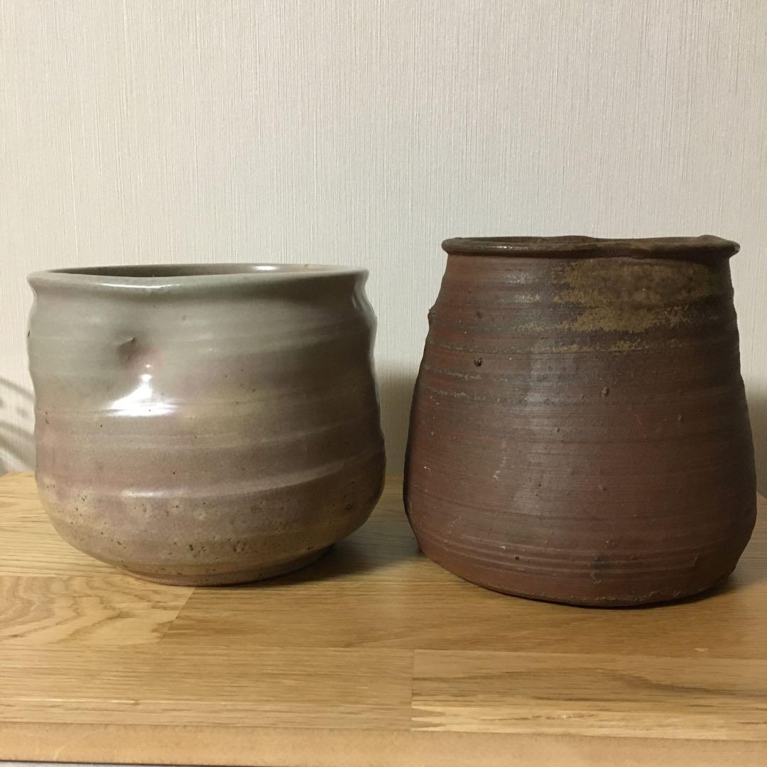 備前焼　萩焼　茶道具　建水