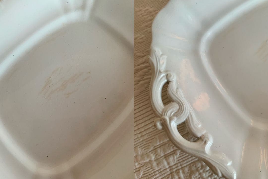 フランス・オランダ・ドイツアンティーク /ビンテージレリーフ白磁陶器6点set