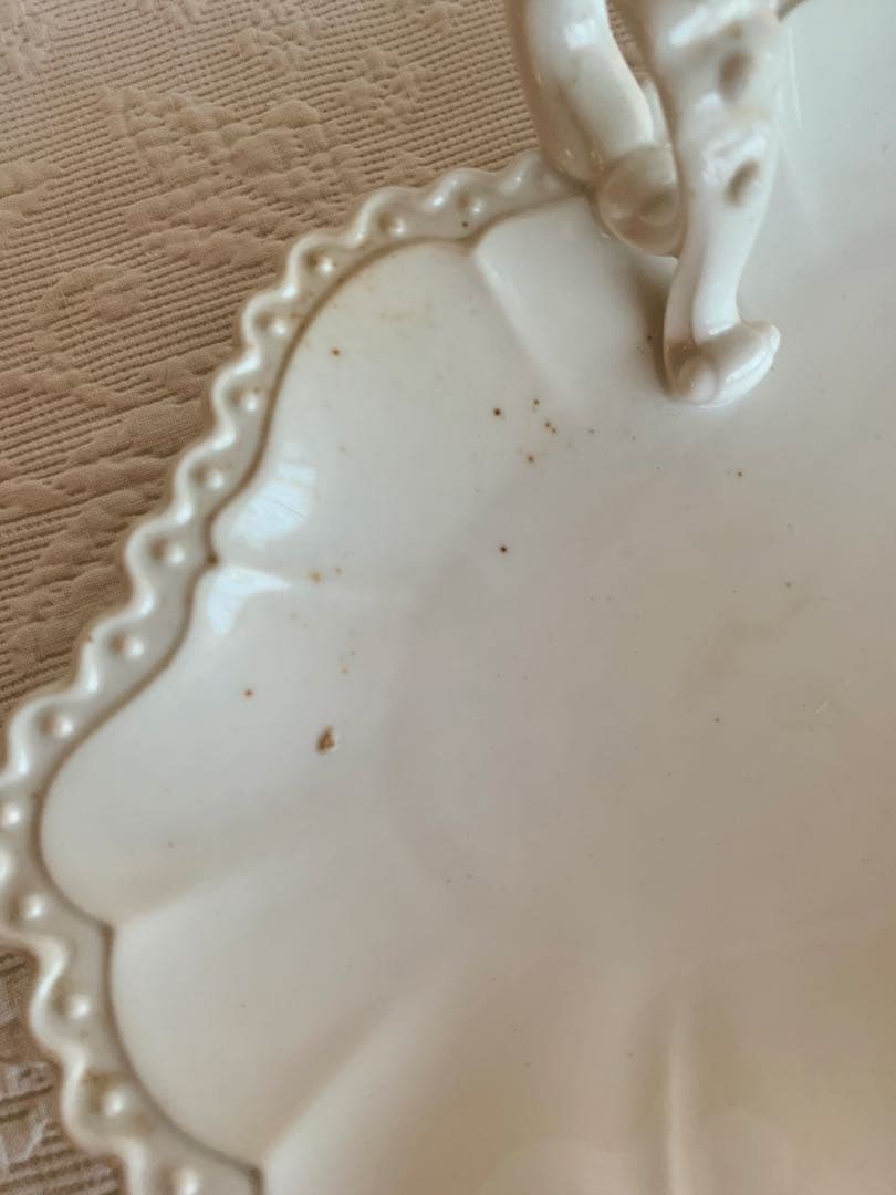 フランス・オランダ・ドイツアンティーク /ビンテージレリーフ白磁陶器6点set